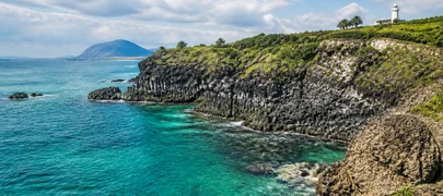 Jeju volcanic coastline
